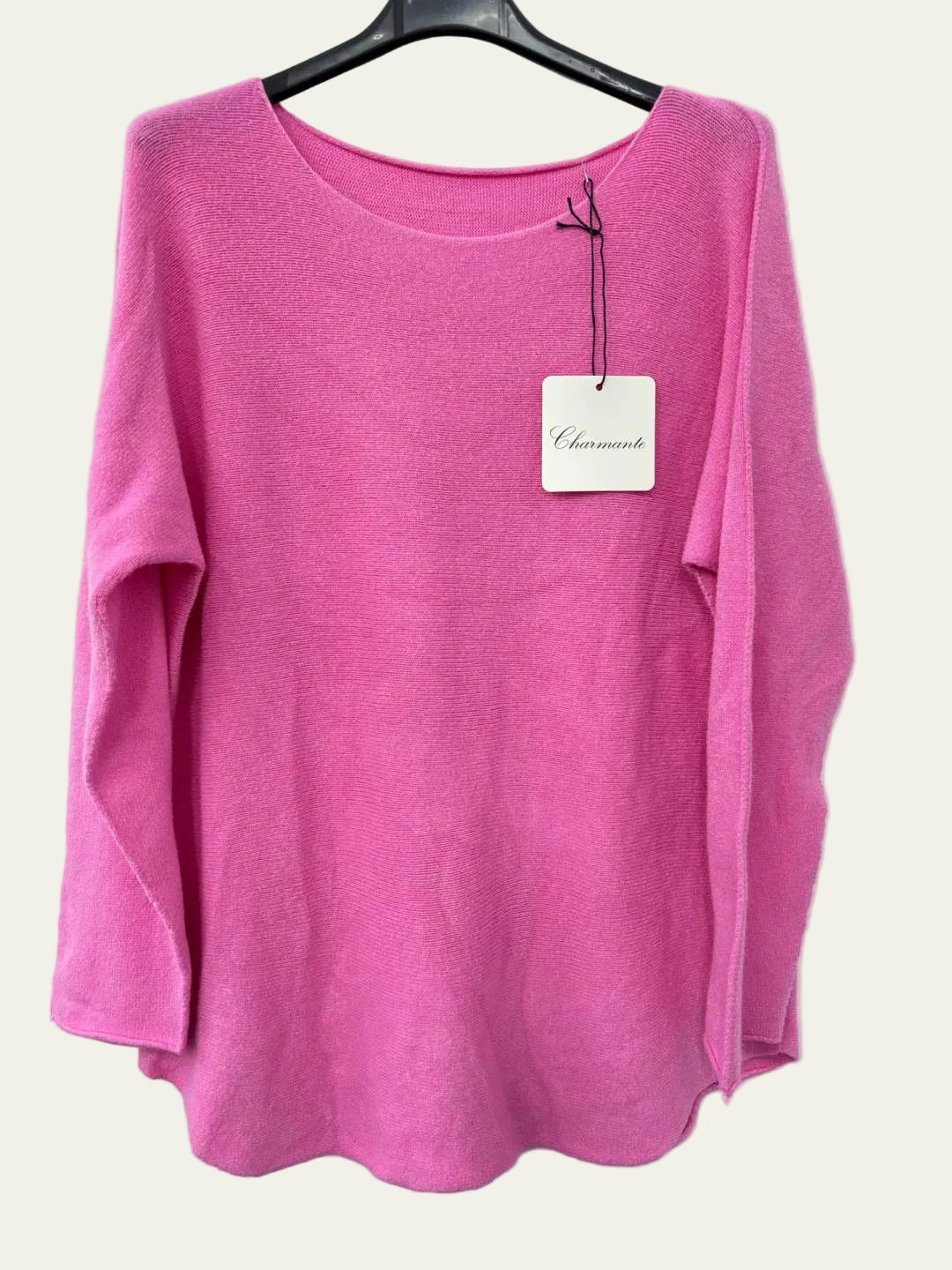Pink round neck sweater