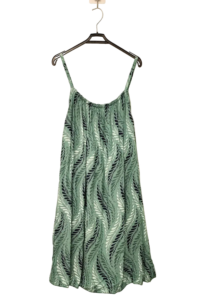 aqua marine printed dress
