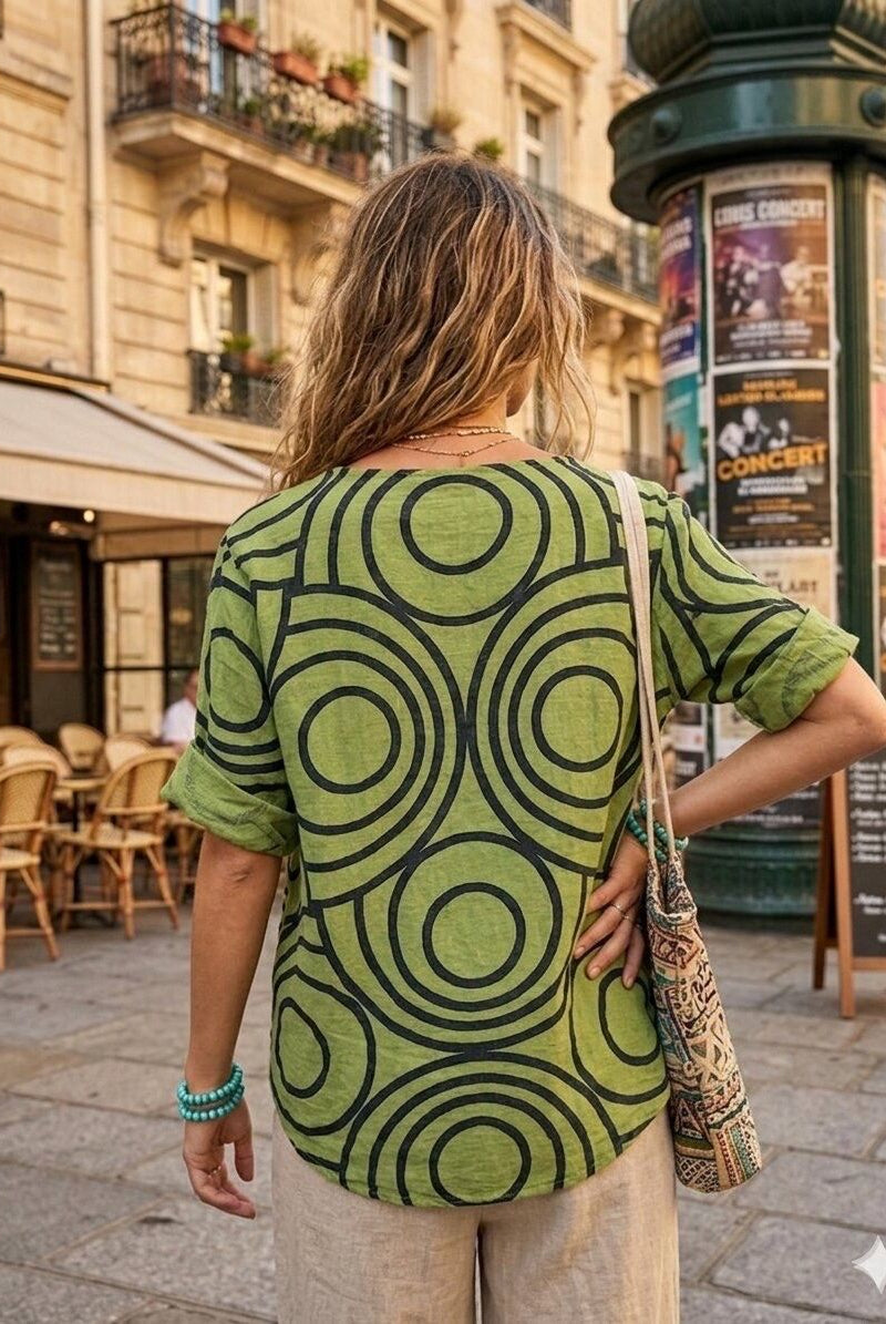 cotton printed top