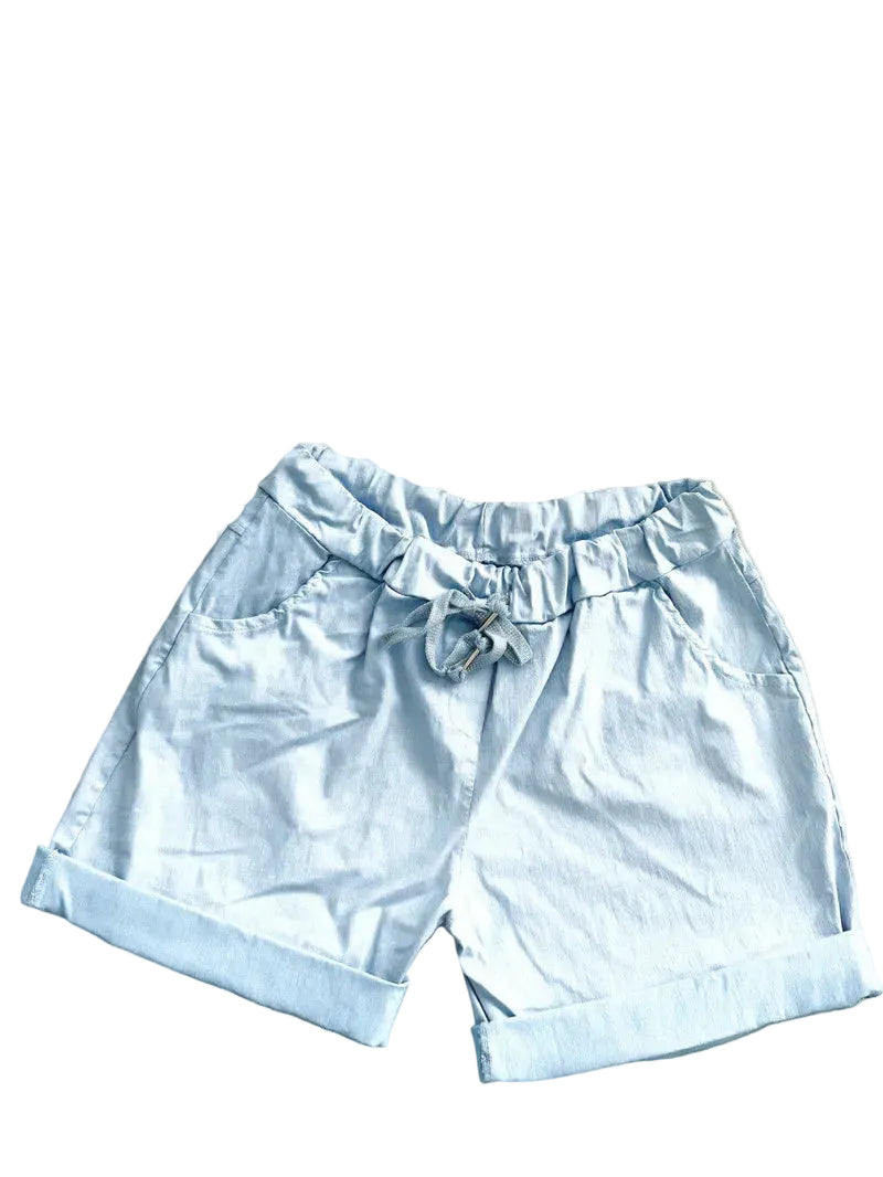Sky Blue Magic Shorts Plus Size