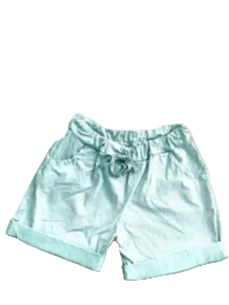 Plus size magic shorts in sky blue