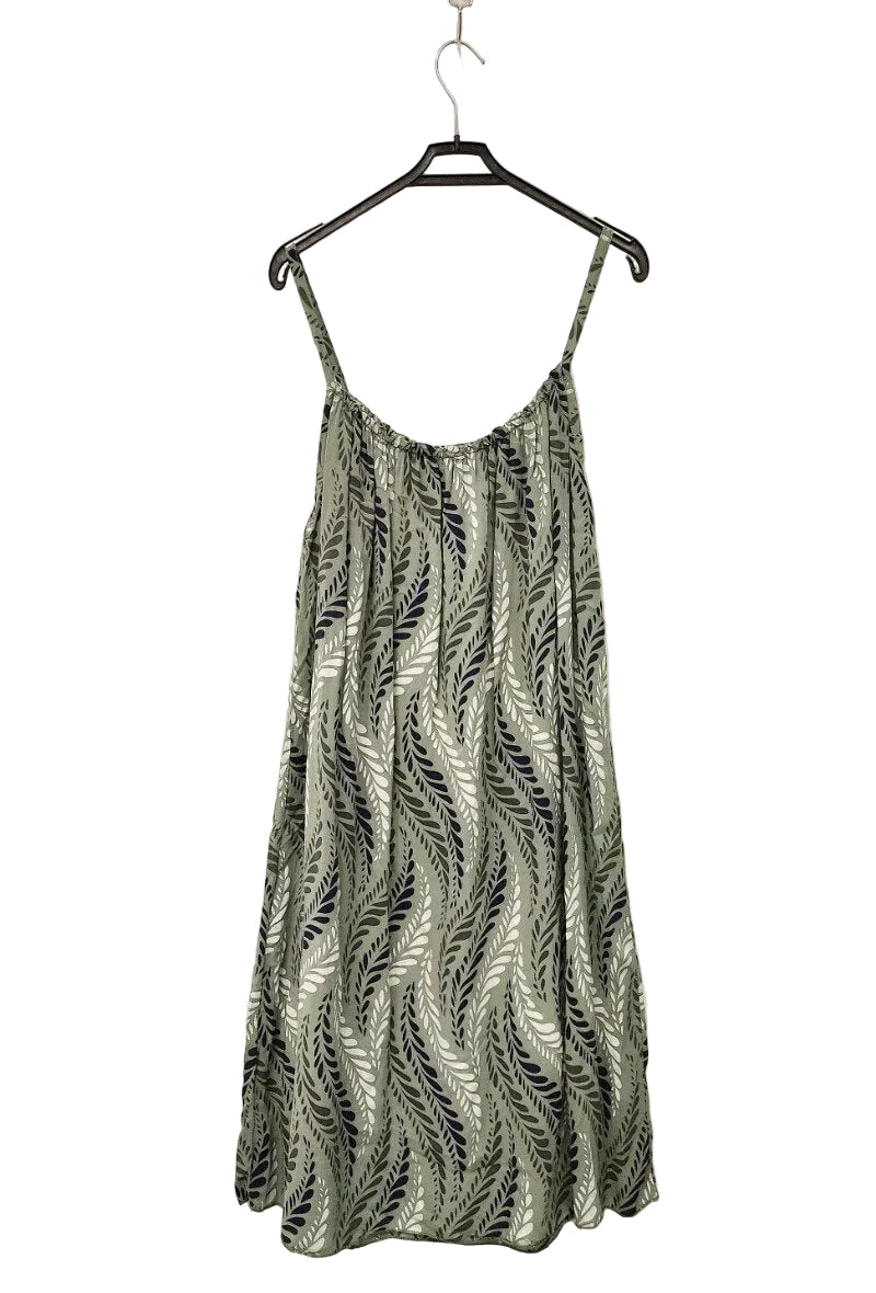 khaki strappy dress