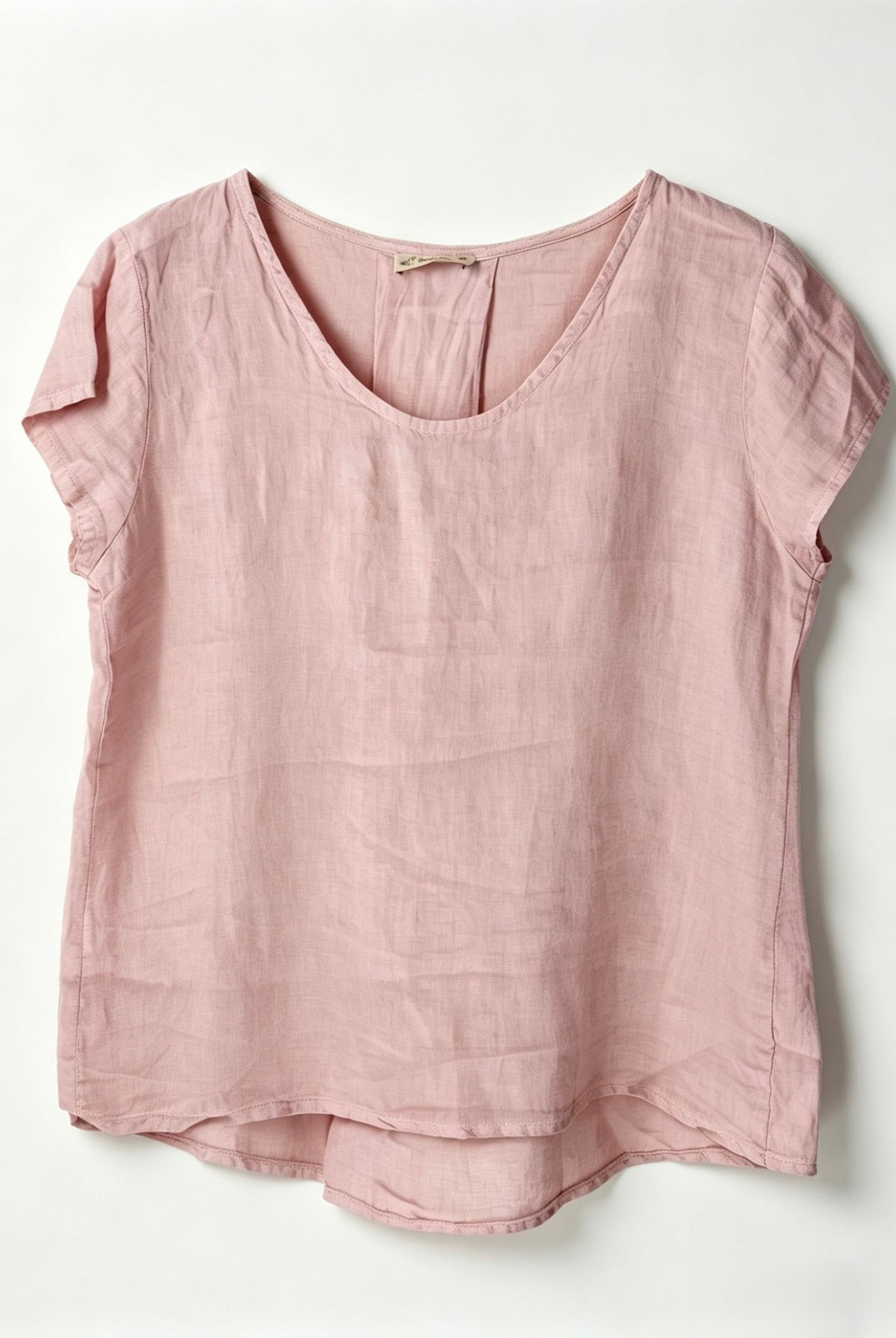 Pink top on a white background