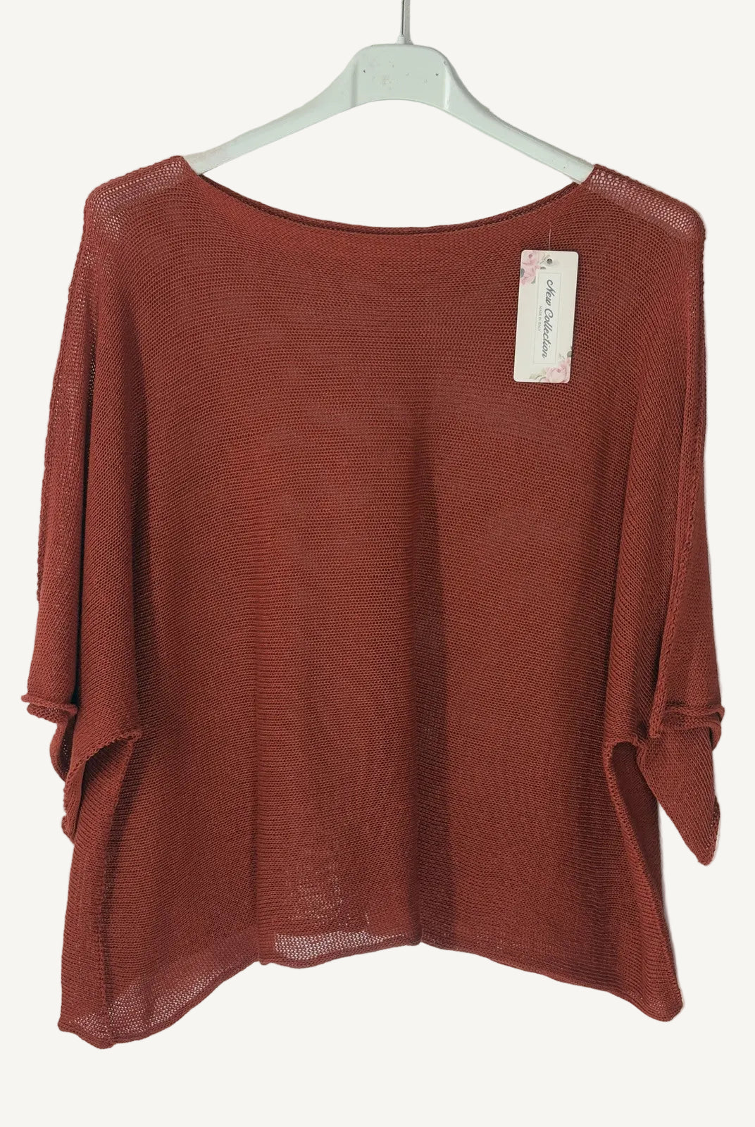 Rust cotton sweater
