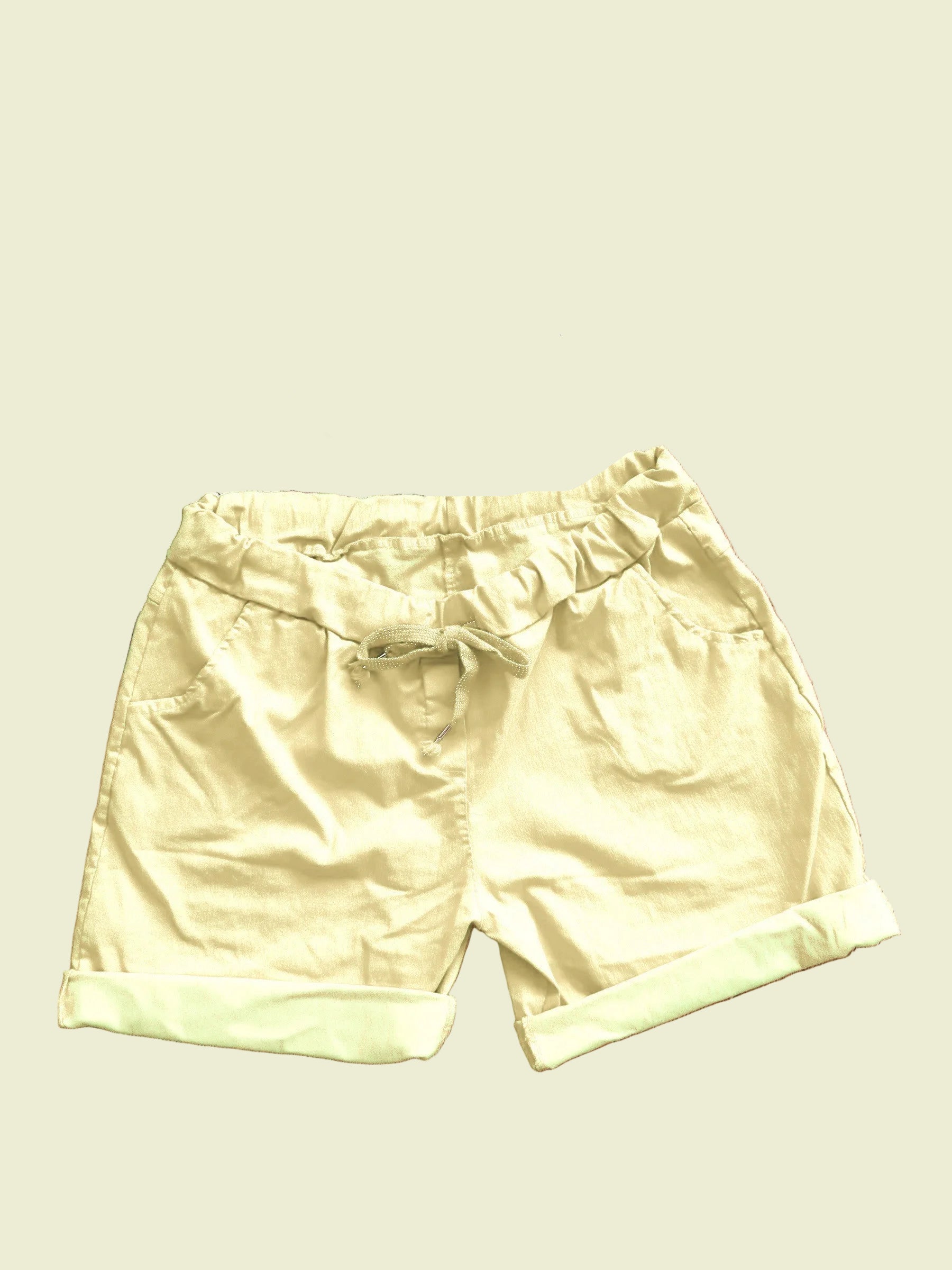 yellow shorts
