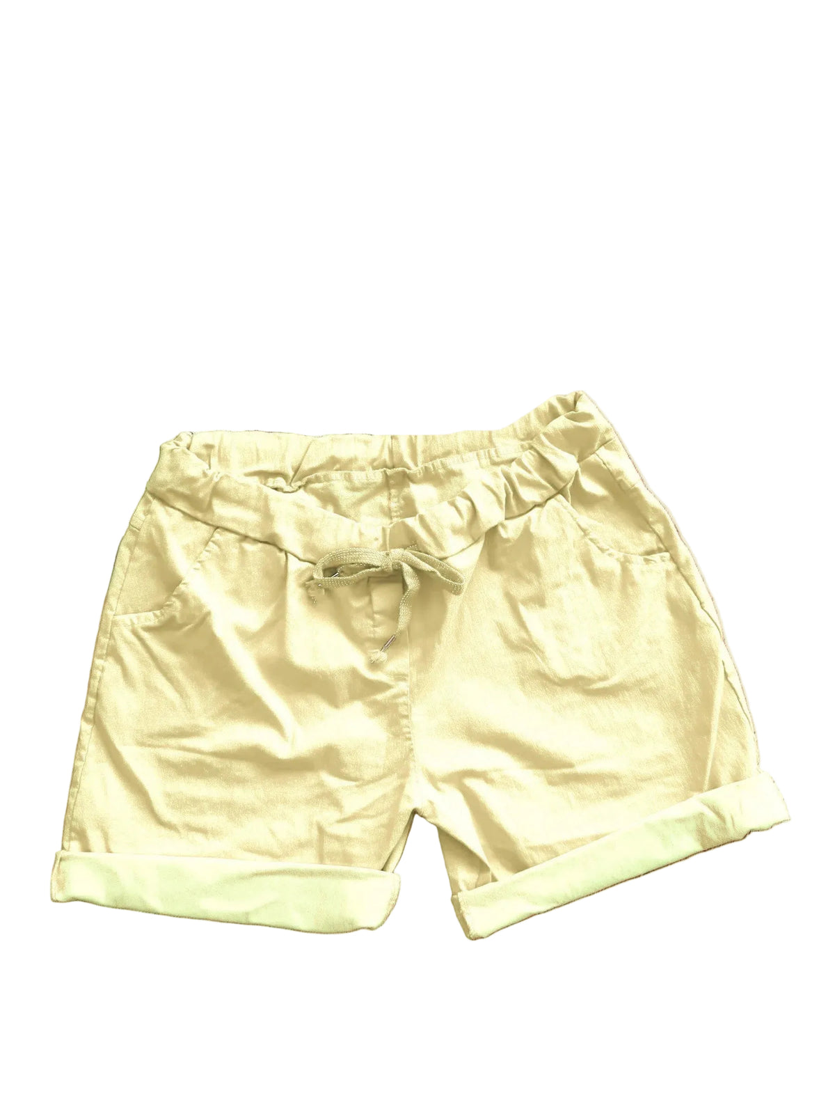 yellow shorts