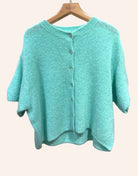 Vert D'Eau short sleeve cardigan 