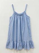 Blue top with thin straps 