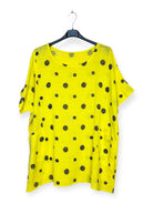 Yellow polka dot top