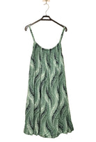 aqua marine printed dress