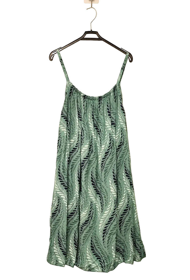 aqua marine printed dress