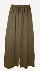 Brown wide-leg pants 