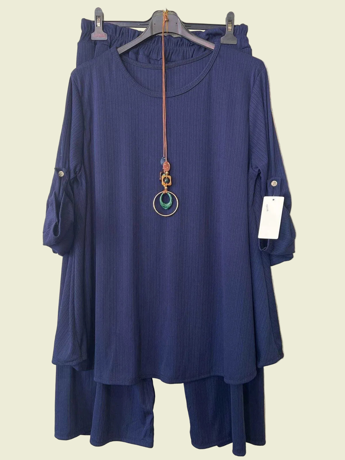 Navy blue two piece set