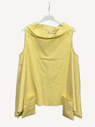 Yellow sleeveless top 