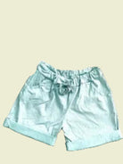 Plus size magic shorts in sky blue