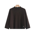 brown turtleneck sweater