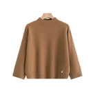 caramel coloured turtleneck sweater