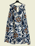 Floral blue patterned dress 