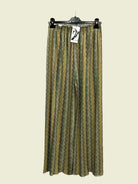 khaki wide leg trousers