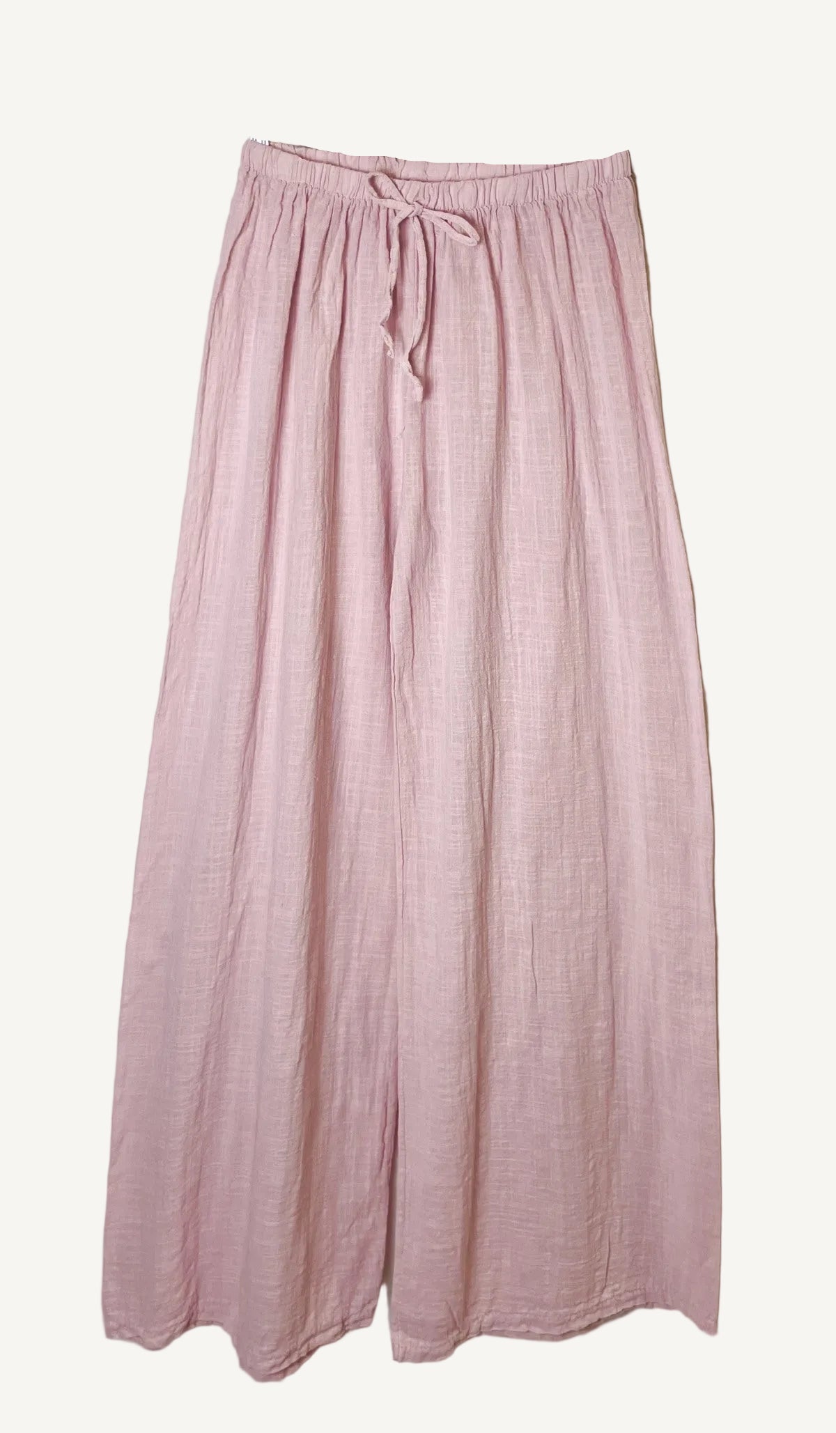 Pink wide-leg pants