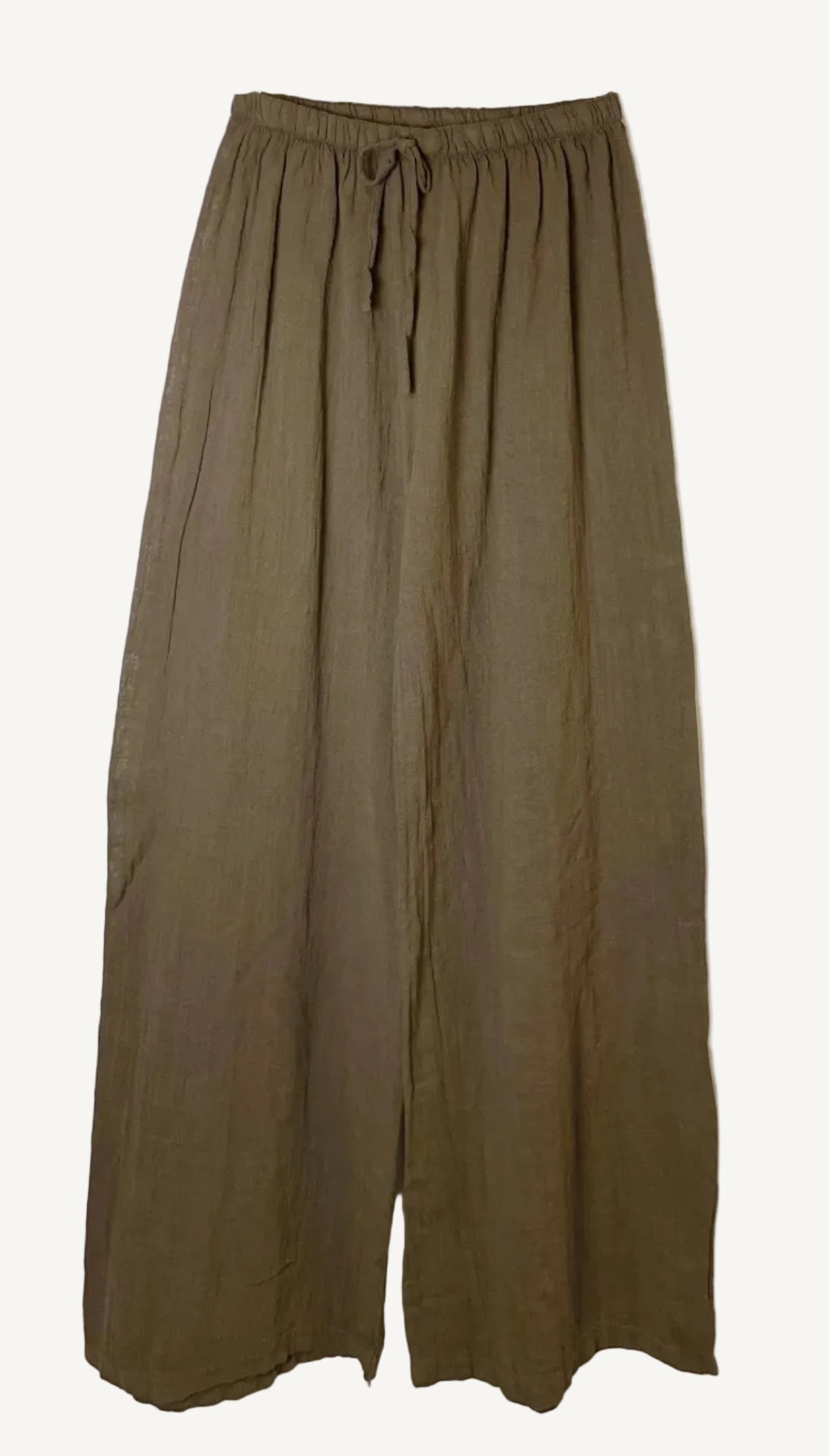 Brown wide-leg pants 