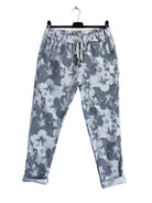 Sky Blue floral patterned pants