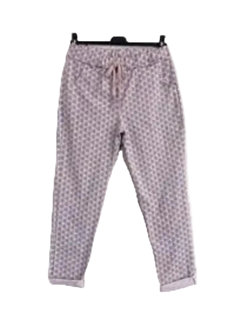Rose patterned pants 