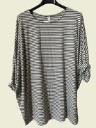 khaki striped shirt 