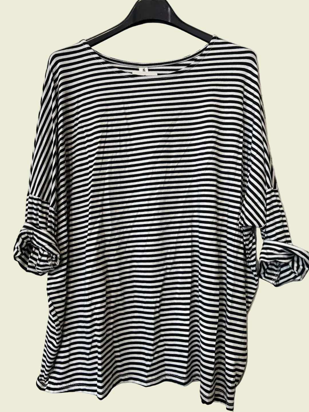Black and white striped shirt 