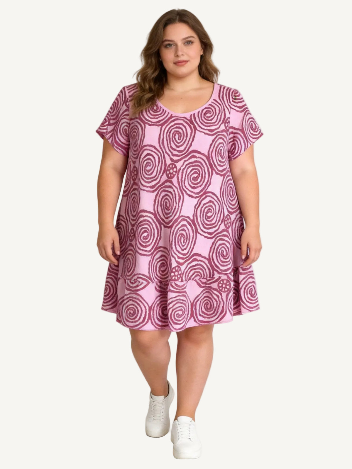 Pink Short sleeve dress
