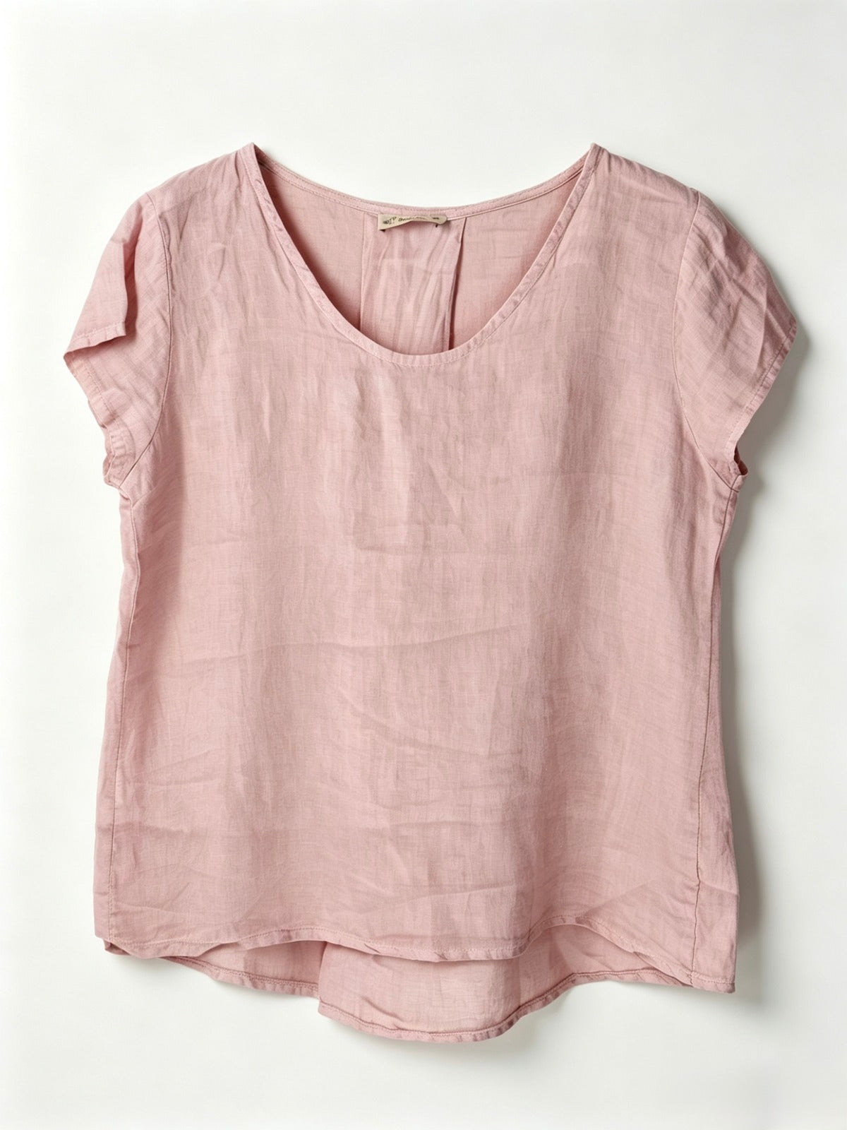 Pink top on a white background