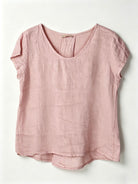 Pink top on a white background