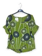 Short sleeved cotton printed top