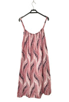 strappy pink printed dress