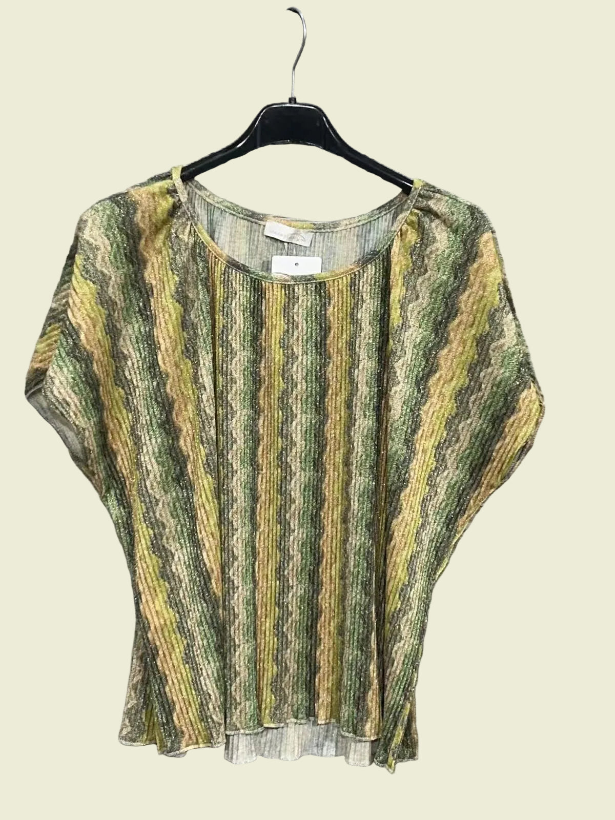 Striped shirt on a hanger 