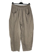 taupe balloon pants with pockets