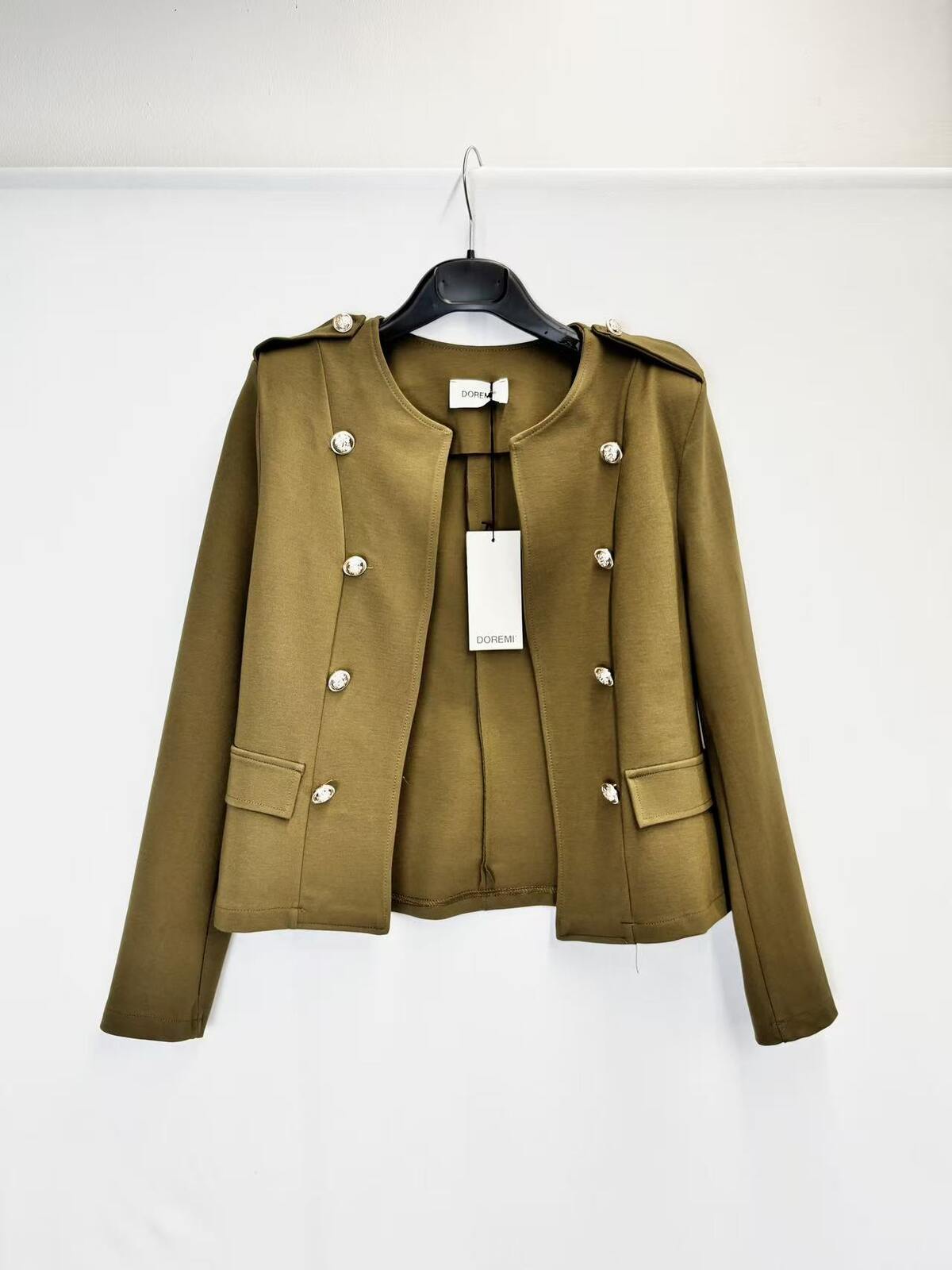 military style olive green jacket 